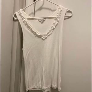 Banana Republic White Top Size Petite Medium